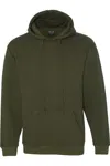 Bayside Usa-made Hooded Sweatshirt In Green