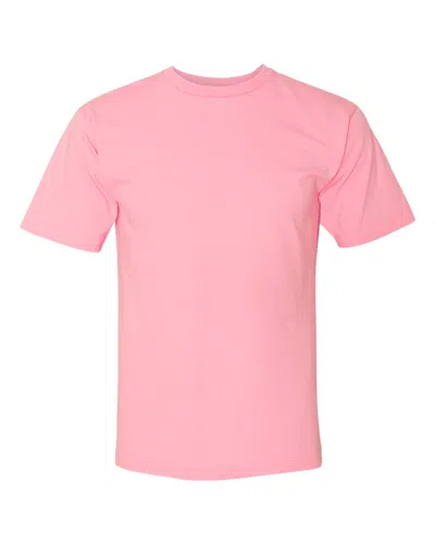 Bayside Usa-made Midweight T-shirt In Pink