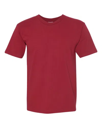 Bayside Usa-made Midweight T-shirt In Red