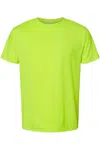 Bayside Usa-made Short T-shirt With A Pocket In Green