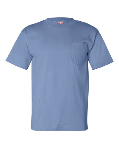 Bayside Usa-made Pocket T-shirt In Multi