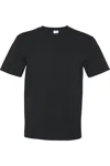 Bayside Usa-made Short T-shirt With A Pocket In Black