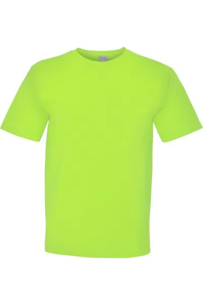 Bayside Usa-made Short T-shirt With A Pocket In Green