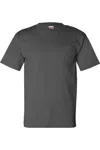 BAYSIDE USA-MADE T-SHIRT WITH A POCKET