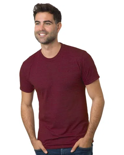 Bayside Usa-made Triblend T-shirt In Red