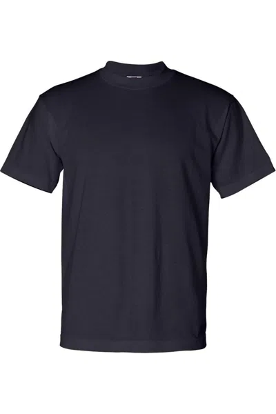 Bayside Usa-made 50/50 T-shirt In Blue