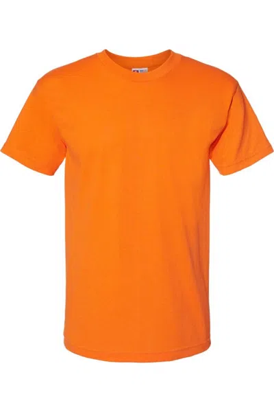 Bayside Usa-made 50/50 T-shirt In Orange