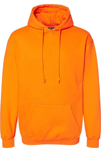 Bayside Usa-made Hooded Sweatshirt In Orange