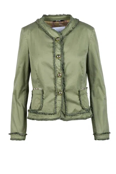 Bazar Deluxe Bazar Delux Cotton Blazer Jacket - Green