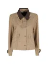 Bazar Deluxe Button Patch Pocket Jacket In Brown