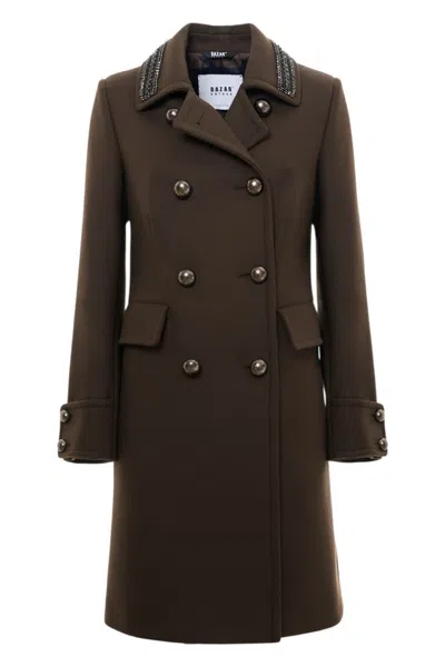 Bazar Deluxe Coats Brown In Burgundy
