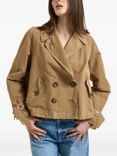 Bazar Deluxe Double-breasted Jacket In Brown