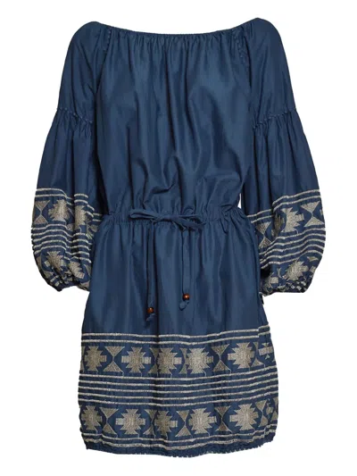 BAZAR DELUXE EMBROIDERED MINI DRESS