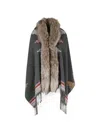 Bazar Deluxe Geometric-pattern Poncho In Multi