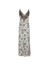 Bazar Deluxe Lace Patterned Dress In Multi