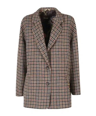 BAZAR DELUXE LONG-SLEEVE PLAID JACKET