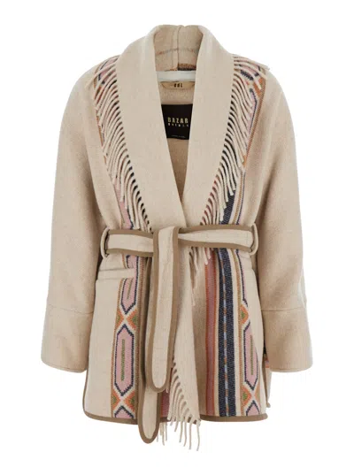 Bazar Deluxe Navajo Coat In Beige