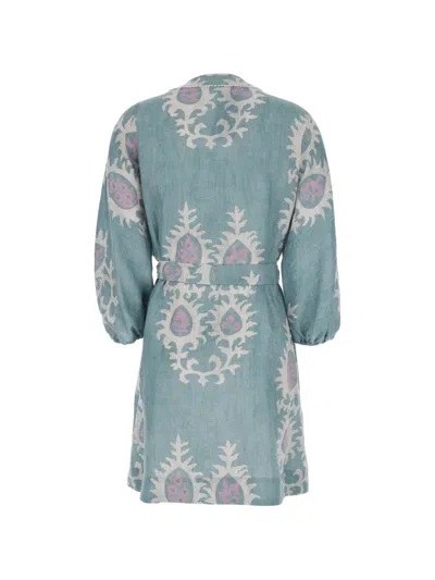 Bazar Deluxe Pattern Tie Dress In Multi