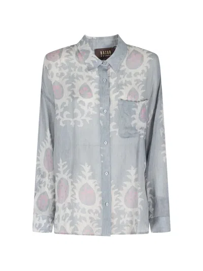 Bazar Deluxe Patterned Shirt In Gray