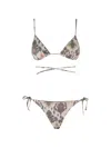 Bazar Deluxe Ceylon Triangle Drawstring Polyamide-blend Bikini In Black