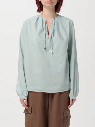 Bazar Deluxe Shirt  Woman In Gnawed Blue