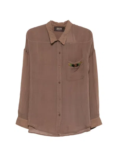 Bazar Deluxe Chest-pocket Shirt In Brown