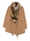 Bazar Deluxe Bazar De Luxe Short Parka Coat In Neutral