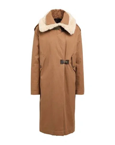 Bazar Deluxe Woman Coat Brown Size 10 Cotton, Polyester