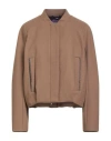 Bazar Deluxe Woman Jacket Camel Size 6 Wool, Polyamide In Brown