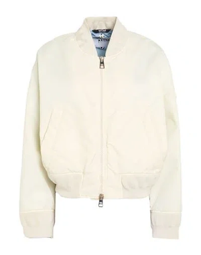 Bazar Deluxe Woman Jacket Ivory Size 6 Polyamide, Polyester In Neutral