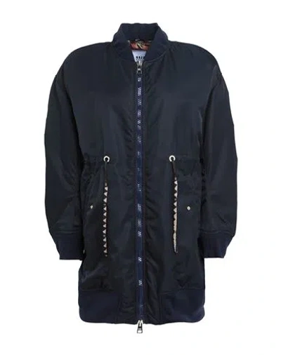 Bazar Deluxe Woman Jacket Midnight Blue Size 4 Polyamide, Polyester, Elastane In Burgundy