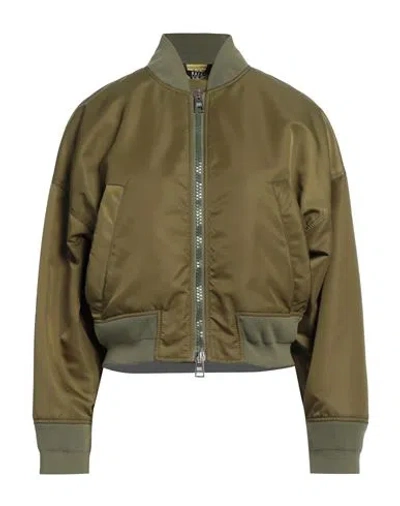 Bazar Deluxe Woman Jacket Military Green Size 4 Polyamide, Polyester