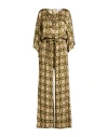 Shop Bazar Deluxe Woman Jumpsuit Beige Size 8 Viscose, Elastane