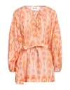 Bazar Deluxe Woman Top Orange Size 8 Cotton