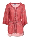 Bazar Deluxe Woman Top Red Size 6 Cotton, Silk In Red