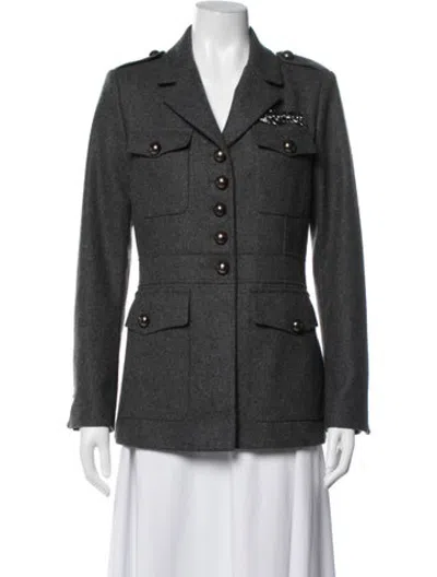 Pre-owned Bazar Deluxe Wool Jacket In Grey