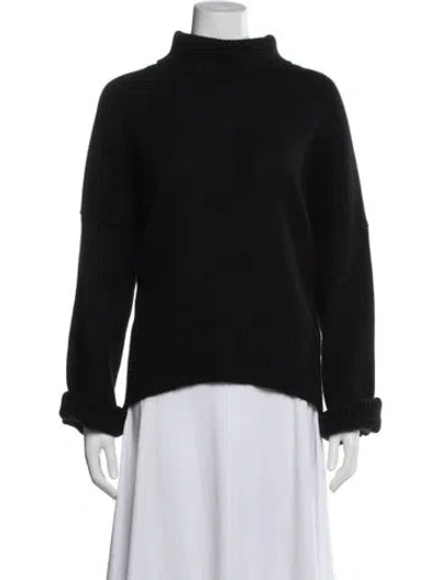 Pre-owned Bazilika Cashmere Turtleneck Sweater In Black