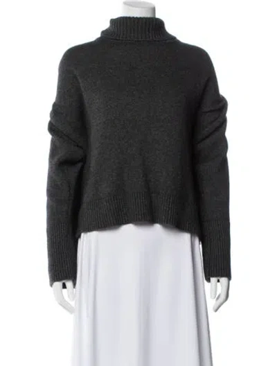 Pre-owned Bazilika Cashmere Turtleneck Sweater In Blue