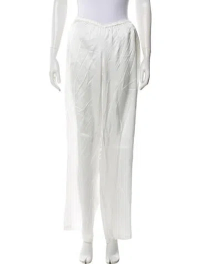 Pre-owned Bazilika Wide Leg Pants W/ Tags In White