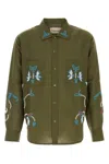 Baziszt Rouat Long-sleeve Shirt In Green