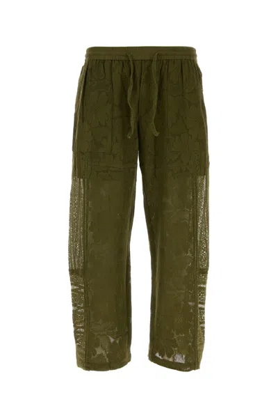 Baziszt Army Green Lace Layal Pant