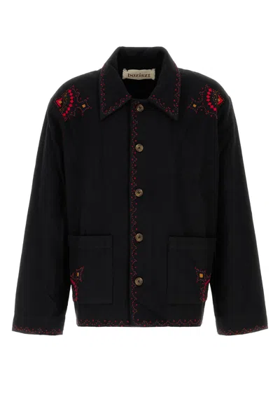 Baziszt Black Felt Scarlet Jacket In Multi