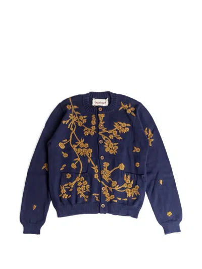 Baziszt Blossom Cardigan In Blue