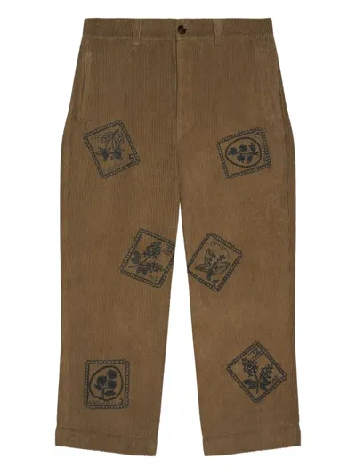 Baziszt Bosta Corduroy Trousers In Brown