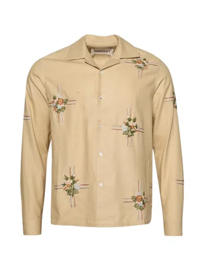 Baziszt Cabin Floral Embroidery Shirt In Neutral