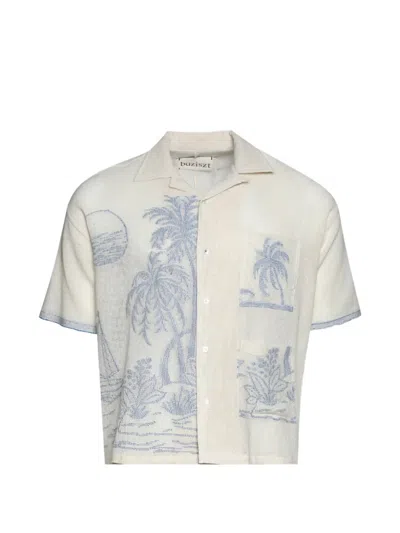 Baziszt Chand Patterned Pocket Shirt In Neutral