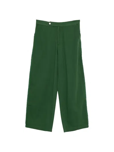 Baziszt Corniche Scalloped Trousers In Multi