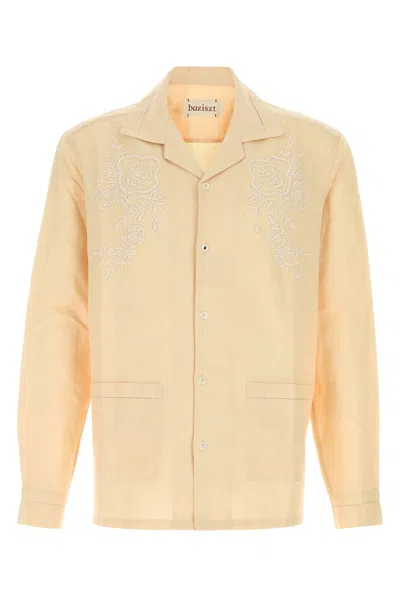 Baziszt Cream Cotton Cade Shirt In Multi