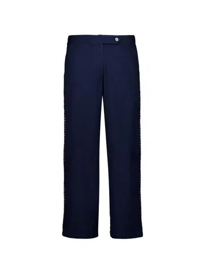 Baziszt Crochet-trim Corniche Trousers In Multi