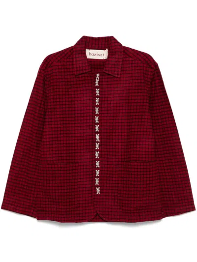 Baziszt Diamplaid Shirt In 红色